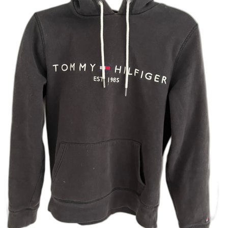 Solblekt Tommy hilfiger hoodie svart