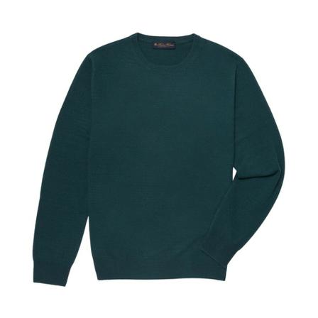 Brooks Brothers Cashmere Crew-Neck Sweater Grøn, Herre