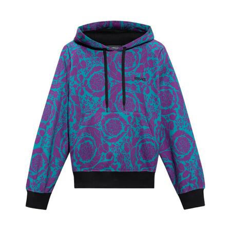 Versace Printed hoodie Lilla, Herre