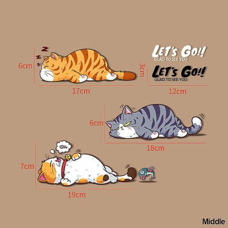 Sødt bil klistermærke dekorativt klistermærke kat vinyl bil klistermærke tegneserie til piger kvinder klæbende til biler lastbiler motorcykler hjelme