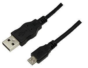 LogiLink USB Cable USB 2.0, AM to Micro BM black 0