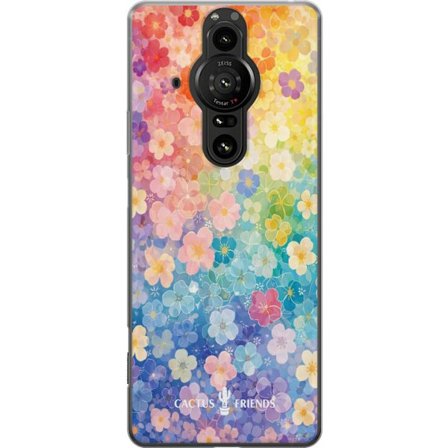 Yhteensopiva Puhelinkuori Sony Sony Xperia Pro-I Cactus and Friends – RainbowBloom