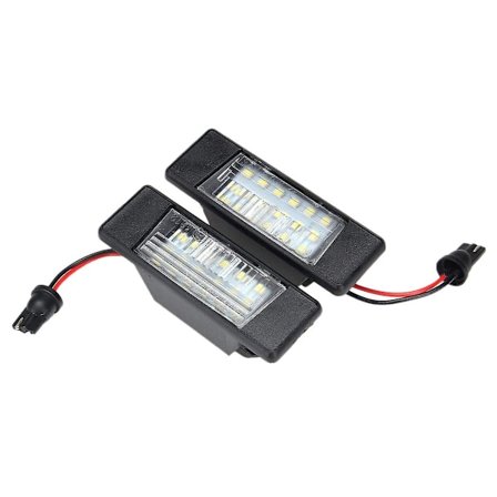 2 stk Bil 18leds Nummerpladelys Plast Til Nissan Qashqai