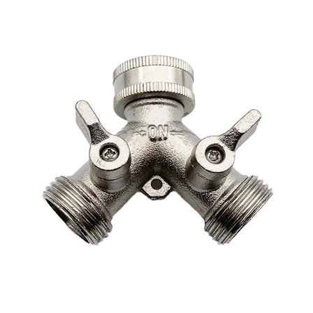 3/4 2-vejs kraftig haveslange splitter Y-splitter greb afspærringsventiler til vandhane, udløb, Sp