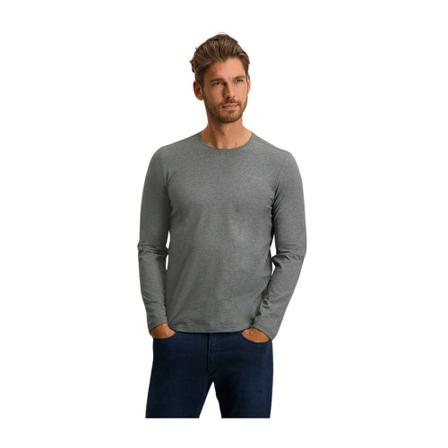 State of Art Long sleeve T-shirt , Grijs , Heren , Maat: 3XL