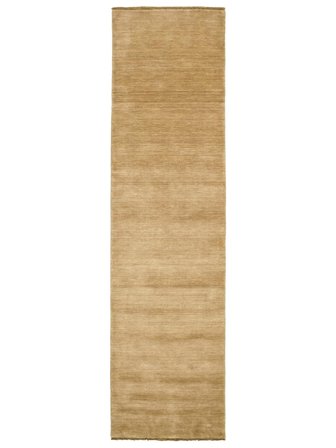 Handloom Fringes 80X300 Pieni Beige Yksivärinen Eteisen Villamatto Matot
