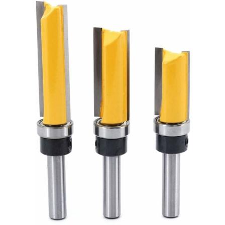 3 kpl 8 mm:n varren upotusjyrsin - Upotusjyrsin kopiojyrsin yl laakerilla - Puunty st jyrsint ty kalut