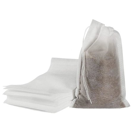 100 stk. Menneskefri Brygningspose Engangs Kaffe Filterpose Fin Masket Brygning Snørepose