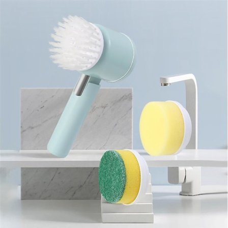 Elektrisk rengjøringsbørste Bad rengjøring børste Kjøkken rengjøring verktøy USB håndbørste Elektrisk børste Hvit