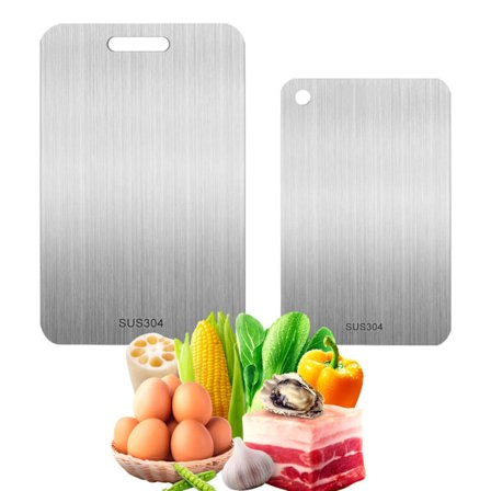 2-delt multifunksjonelt skjærebrett i titan 2025, dobbeltsidig og matvaregodkjent for å bevare original smak