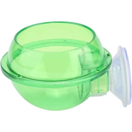Sugkopp Anti-Escape Reptilmatskål Transparent Masklivsfoderbehållare