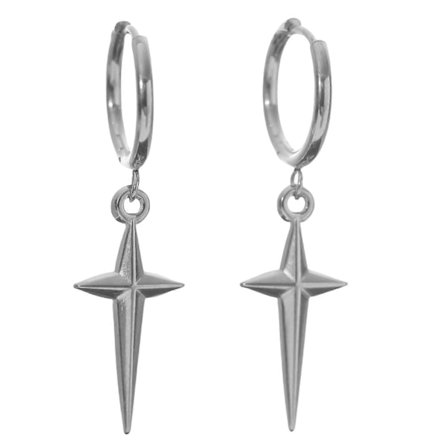 Stjerne Hænge Øreringe Legering Bøjle Øreringe Stilfulde Vedhængsøreringe Legering Tekstur Mode Øresmykker til Mode Piger