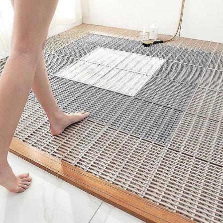 Brusebadsmåtte Toilet Badekar Vandafvisende Måtte 20x20cm