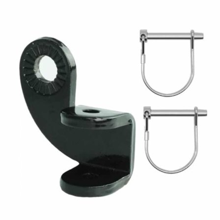 1 Set Cykelvagnskoppling Stark Rostfri Korrosionsbeständig Universal Tungt Lyftkoppling Kolstål Barnvagn Vagn Draghåll