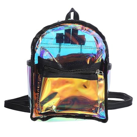 Kiiltävä reppu opiskelijareppu monitoimireppu irisoiva reppu