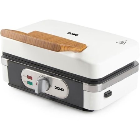 3-i-1 apparat - DOMO - DO9277C - Croque - vaffel - grill - 1100 W - Hvid
