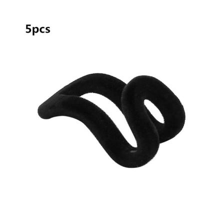 5 Stk Mini Tøjbøjle Bøjleholder Sort
