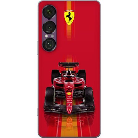 Yhteensopiva Puhelinkuori Sony Sony Xperia 1 VII Ferrari Formula 1 -auto ikonisessa punaisessa muotoilussa urheilullisella tarkkuudella
