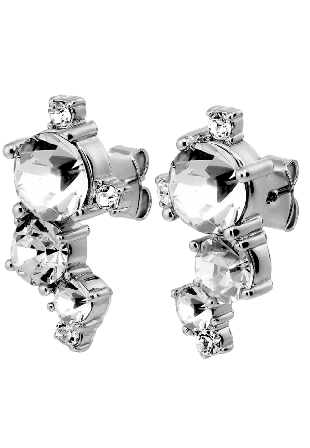 Dyrberg & Kern Curra SS Crystal Örhängen Dam Vit ONESIZE