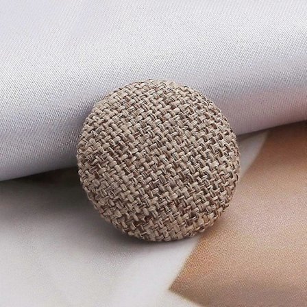 10 kpl Varsi Napit Metallinapit Vaatteet Tee-se-itse Kangasnapit Kangaspäällysteinen Pyöreä Koristeellinen