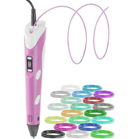 3D Print Pen: Rumtemperatur & Høj-Lav Temperatur Tilstande, Smart 3D Doodle Pen til DIY Legetøj & Kreative Gaver (USB)