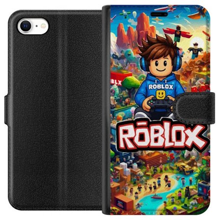 Yhteensopiva Lompakkokotelo Apple iPhone 6 Roblox-maailma, jossa on pelihahmoja ja värikkäitä seikkailuja täynnä toimintaa ja lentäviä ajoneuvo