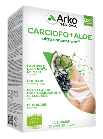 Arkofluidi Carciofo + Aloe Vera 20 Flaconcini Da 200g
