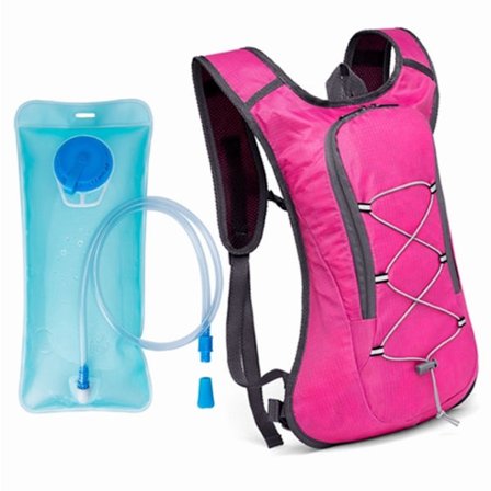 Udendørs Sports Rygsæk Vandtaske, Cykling Fritid Bjergbestigning Løb Vandring Skuldervandtaske Rygsæk, Pink