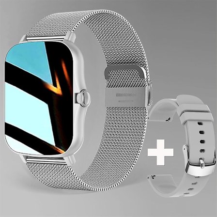 Smartwatch Android 1.44'' Färgskärm Bluetooth Samtal Kvinnor Män Unisex