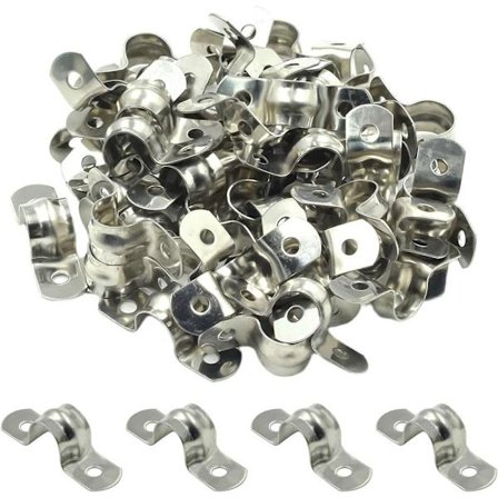 50 stk U-beslag Tube Strap Ohm Tube Card