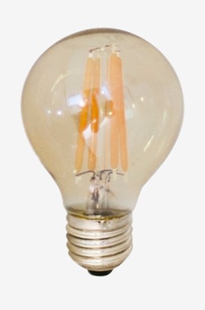 Jotex - Filament dekorpære, LED, kan dimmes, E27, 4W, Ø 60 mm rav Amber - Kjøp E27 hos Jotex