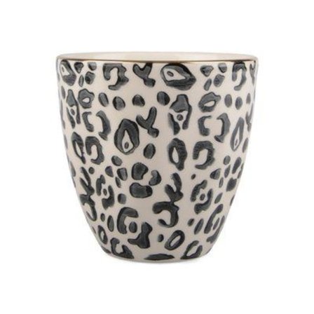Mugg med leopardmönster 4-pack