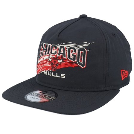 New Era - Negro snapback Gorra - Chicago Bulls Throwback Brush Black Strapback @ Hatstore