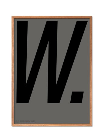 Poster & Frame Berlingske-W - Grey - 70X100CM