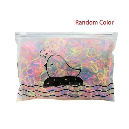 1000 st Barn Elastiska Hårband För Fräsch Stil Söta Godisfärgade Små Gummiband Skadar Inte Håret Tofs Håll [qb]