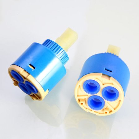 Keramisk skiveindsats 35/40mm Keramisk blandingsbatteri Indsats Vandhane Indvendig Kontrol Vandhaneventil PP Plast Blå Komfortabel (35mm)
