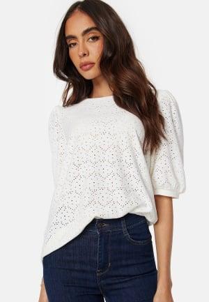 Happy Holly Broderie Anglaise Top 40/42 Offwhite Topit & T-paidat Dam