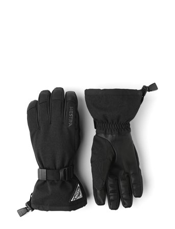 Hestra Powder Gauntlet - 5 Finger Navy/Offwhite - Black - 6