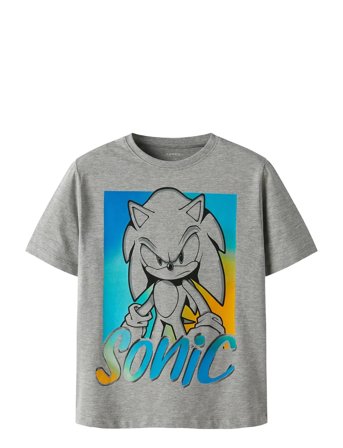 name it Nkmdarius Sonic Nreg Ss Top Box Sky - Grey - 134-140