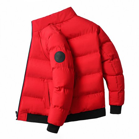 Talvitakki Miesten takki Puuvillatakki Lämmin Rento Kevyt takki punainen