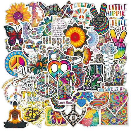 Paket med klistermärken - Hippie