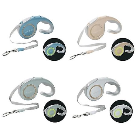 Opgraderet indtrækkelig hundeline 9,8 fod kæledyr gåtur snor til små hunderacer K5dc