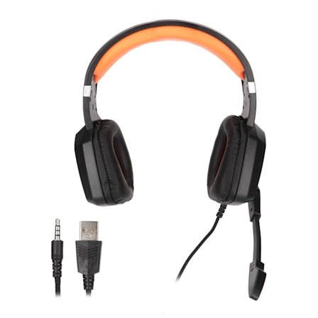 Gaming Headset Stereo Game Over Ear-hörlurar med volymkontroll och dynamisk RGB för PS4 för Switch för Xbox