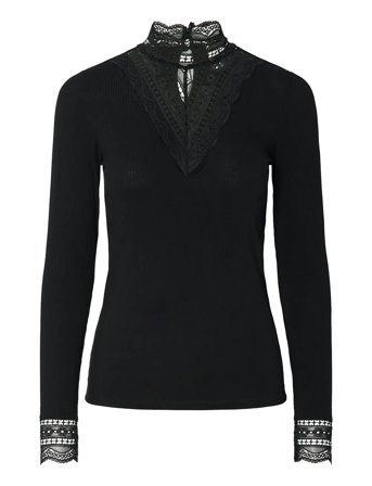 YAS | Yasellina Ls High Neck Top S. Noos | L