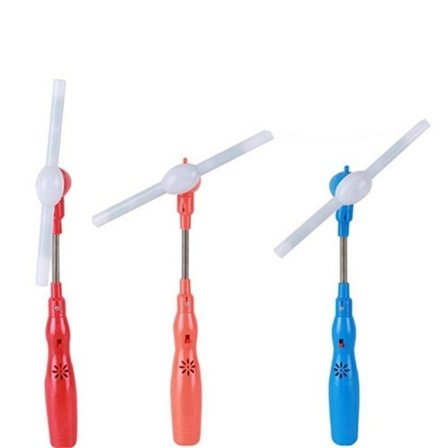 3stk LED Elektrisk Voksende Musikk Vindmølle Barn's Fest Leke Blinkende Lys Opp Spinner Leker