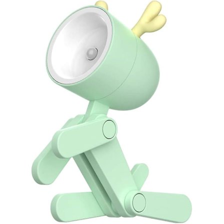 Led söt nattlampa - Hund Hjort Form Med Justerbar Telefonhållare