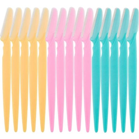 15 stk. Øjenbrynsknive Ansigtsbehåringsfjerner Barbermaskine Trimmer Formning