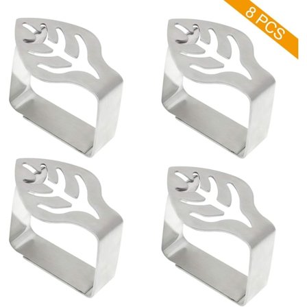 Dekorative tykke rustfrie stål dugklemmer