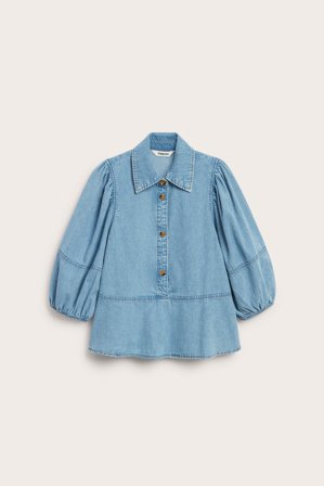 Kappahl | Bluse i denim Lys denim S | Lys denim