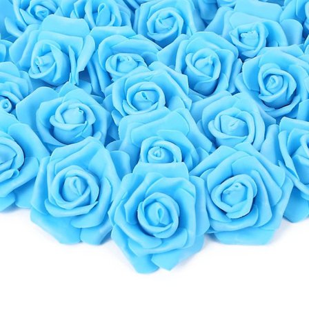 100 kpl keinotekoisia ruusupäitä, vaahtomuoviruusuja DIY-hääkimppuihin, keskipisteisiin, järjestelyihin, juhliin ja kodin sisustukseen